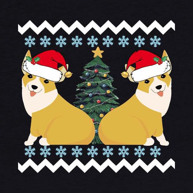 Cute Christmas Corgi Santa by epiclovedesigns